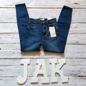 🆕️ ZARA WOMEN'S HI-RISE SKINNY ANKLE JEANS